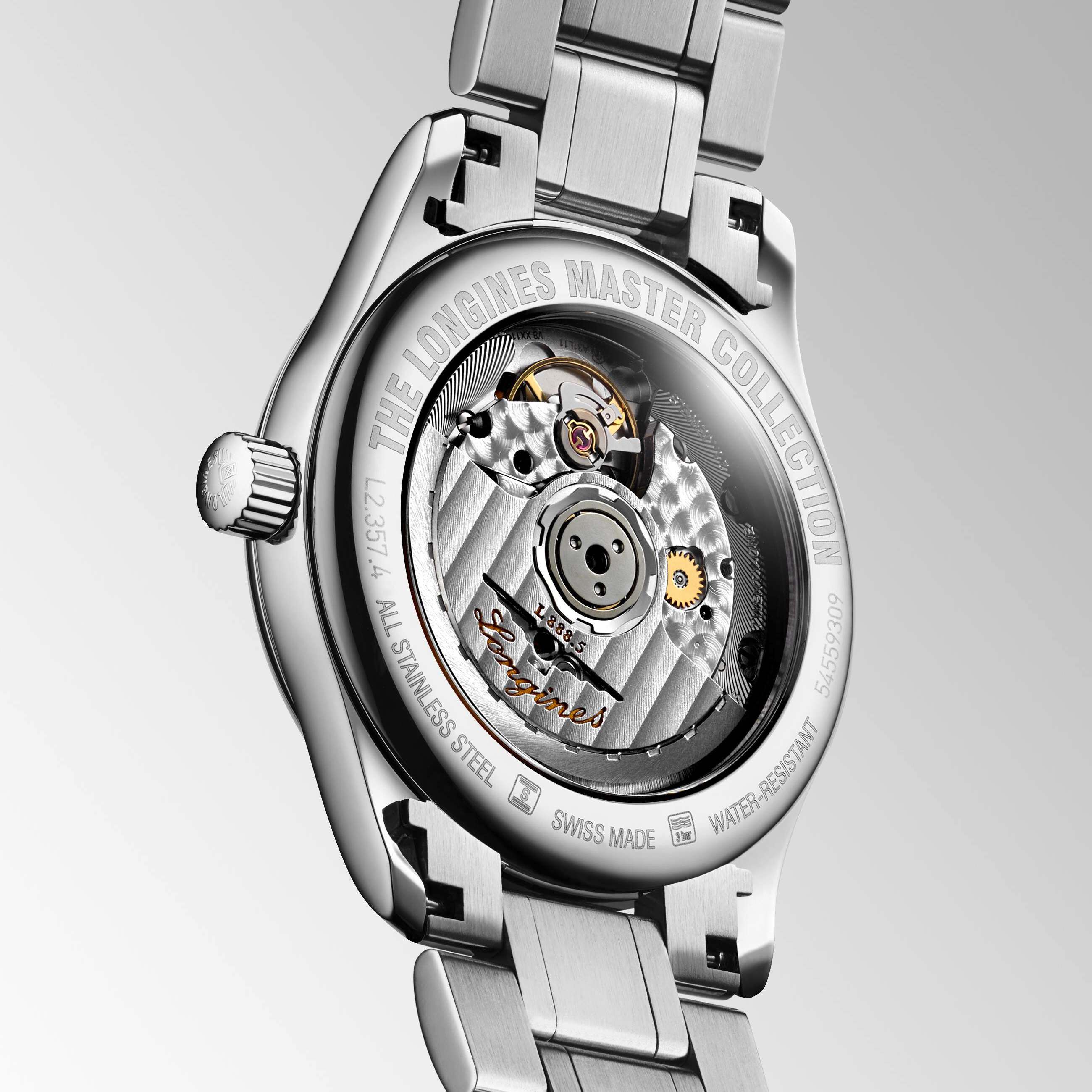 Longines Master Automatic 34 mm Stainless Steel and Diamond